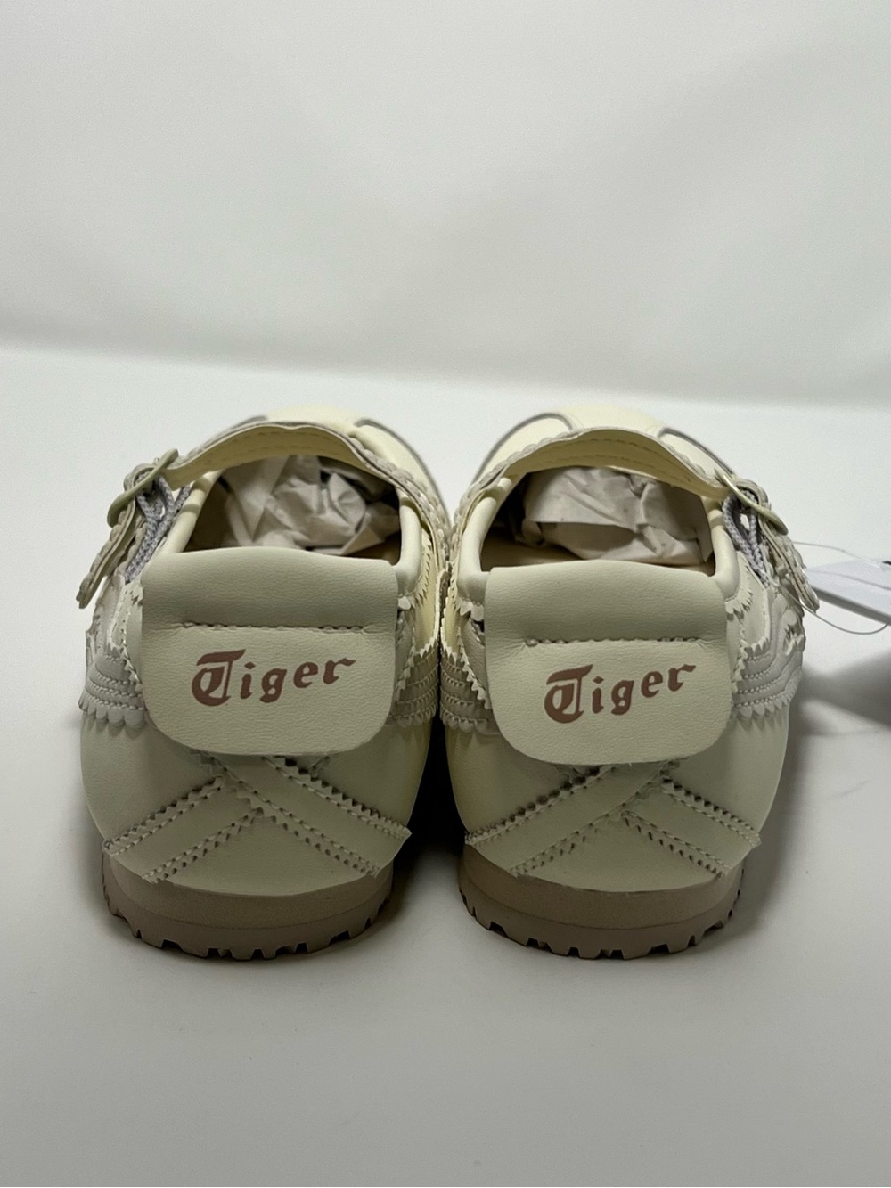 Onitsuka Tiger Mexico 66 TGRS Ivory Cream Womens 5.5 New with Box 1182A660-752 - Picture 3 of 9